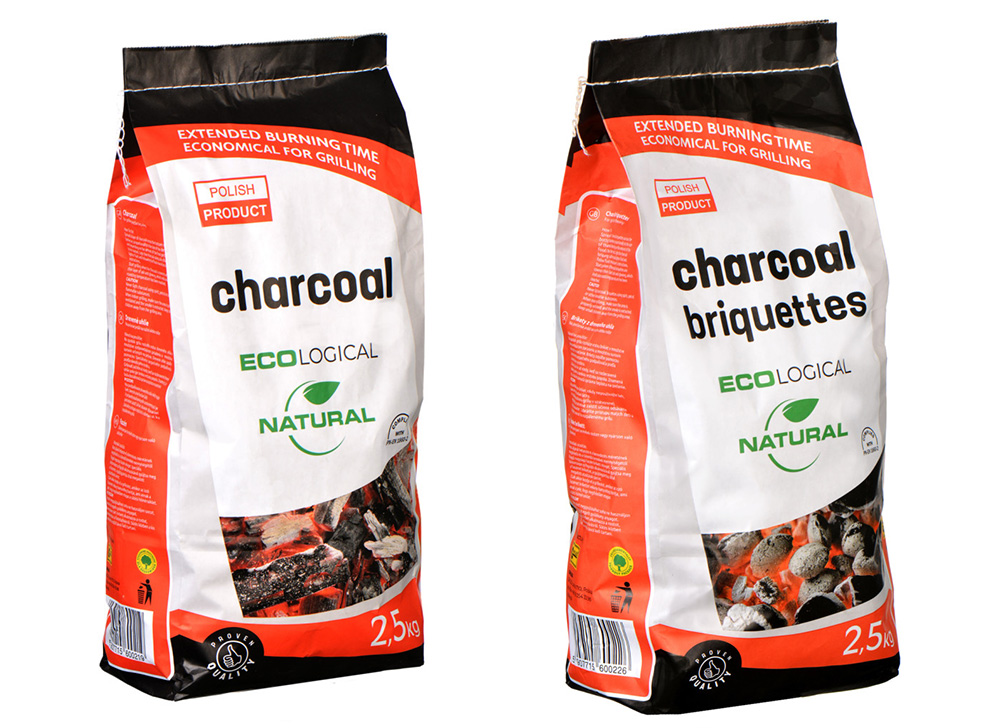 Charcoal and Briquettes ecological natural